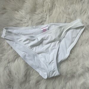 No Boundaries White Bikini Bottoms